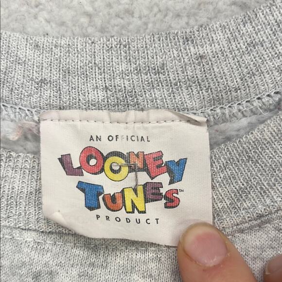 Looney Tunes Warner Bros Vintage Christmas Tweety Bird Crewneck Sweater Large - Picture 2 of 10